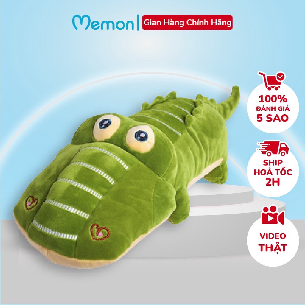 [Mã LIFEMALL2505 giảm 10% đơn 250K] Gấu Bông Cá Sấu Mềm, Shop Memon Cao Cấp