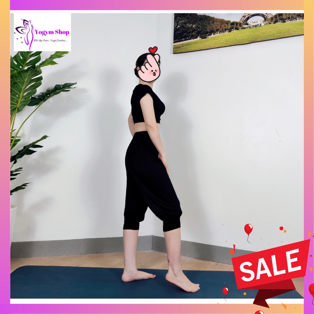 Quần Lửng Yoga Alibaba mặc Ở Nhà, tập Yoga, Zumba, Thể dục - Siêu Rẻ, Siêu Mát