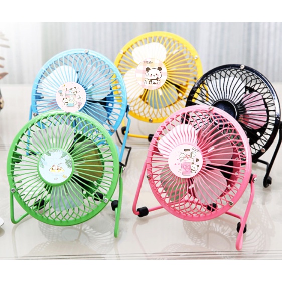 Quạt gấu trúc mochi panda quạt cắm cổng USB để bàn để giường trẻ em QSD6a dễ thương hoạt hình