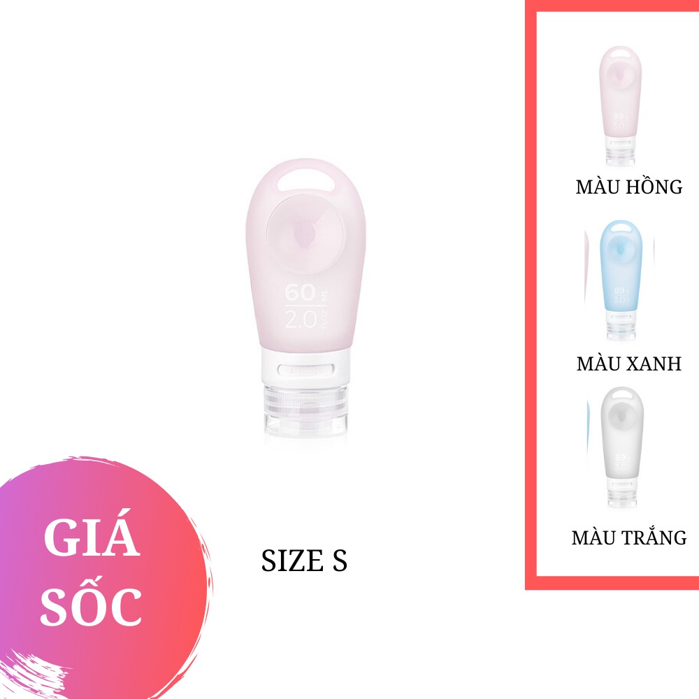 [CHÍNH HÃNG] SET 3 Lọ Chiết Mỹ Phẩm Du Lịch Dã Ngoại Cắm Trại SILICON KHÔNG ĐỘC HẠI VỚI MÔI TRƯỜNG Naturehike NH20LY012