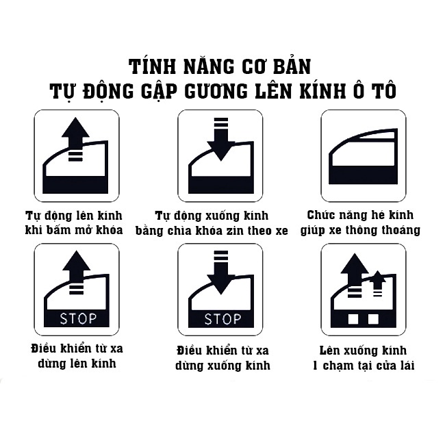 Bộ điều khiển gập gương lên xuống kính Toyota Vios 2022 rắc cắm zin-Bảo hành chính hãng 12 tháng