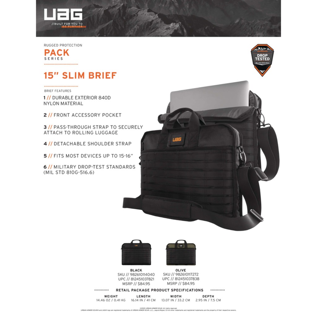 Túi chống sốc UAG Slim Brief Case (16 inch)