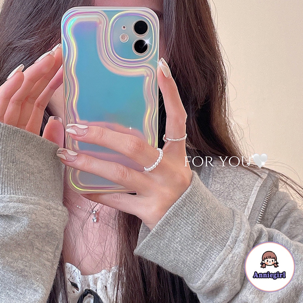 Ốp Điện Thoại TPU Mềm Siêu Mỏng Chống Sốc Màu Gradient Lấp Lánh Cho IPhone 14 13 12 11 Pro Max