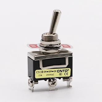 Công tắc gạt sắt 3 chân 3 trạng thái on off on c513b cntd