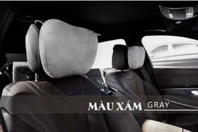 Gối tựa ô tô kiểu dáng maybach,phù hợp mọi loại xe hơi, chất liệu da lộn cao cấp