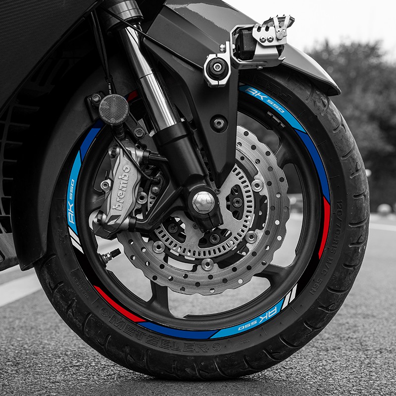 Miếng đề can phản quang dán trang trí vành bánh xe mô tô Kymco