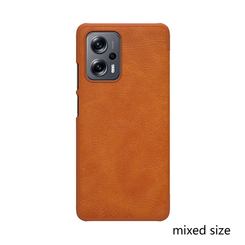Bao Da PU Điện Thoại Nắp Lật Thân Thiện Với Da NILLKIN Cho RedmiNote 11T Pr