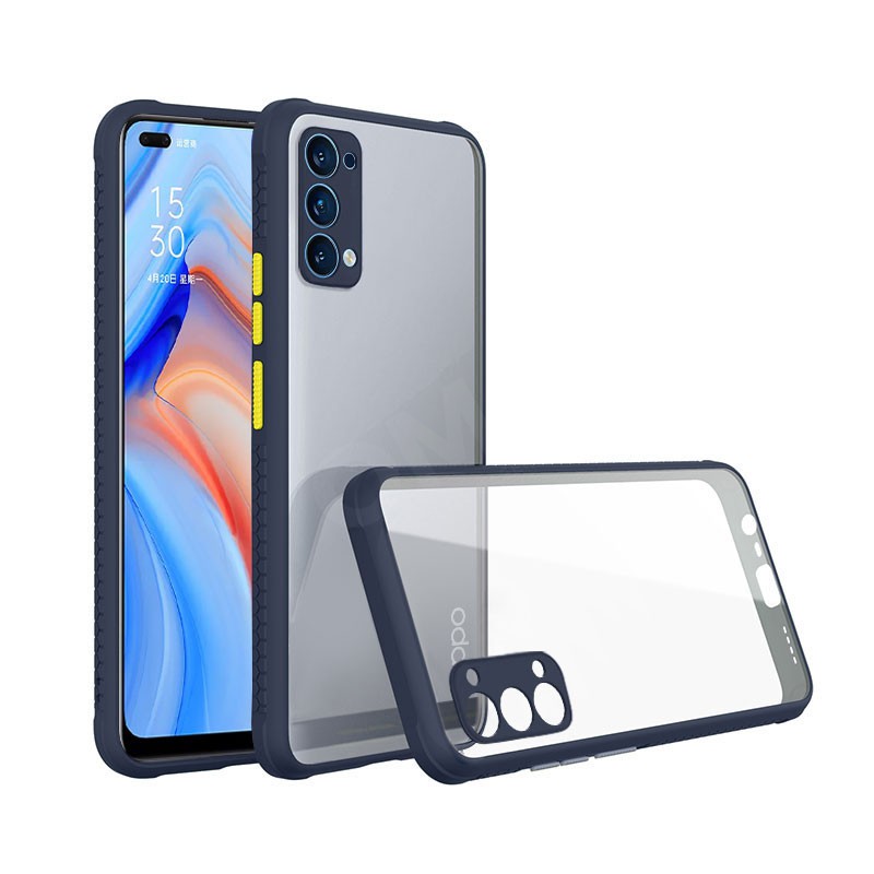 Ốp Điện Thoại Cứng Cạnh Mềm Chống Sốc Trong Suốt Cho Oppo Reno4 | BigBuy360 - bigbuy360.vn