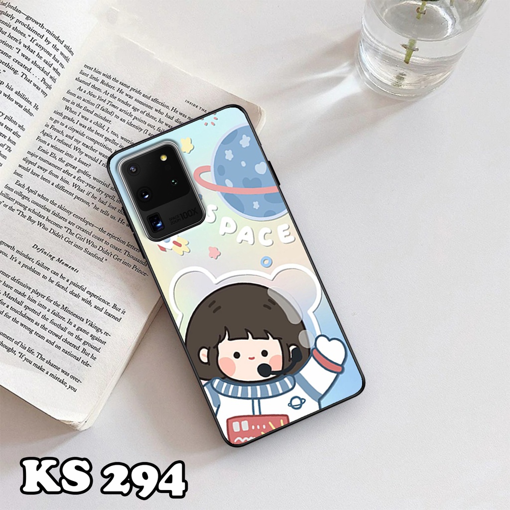 Ốp lưng Samsung S20 - S20 Plus - S20 Ultra - S2- FE - Ốp Samsung in hình Ngân hà &amp; Roro Jumb - Lưng nhám viền TPU