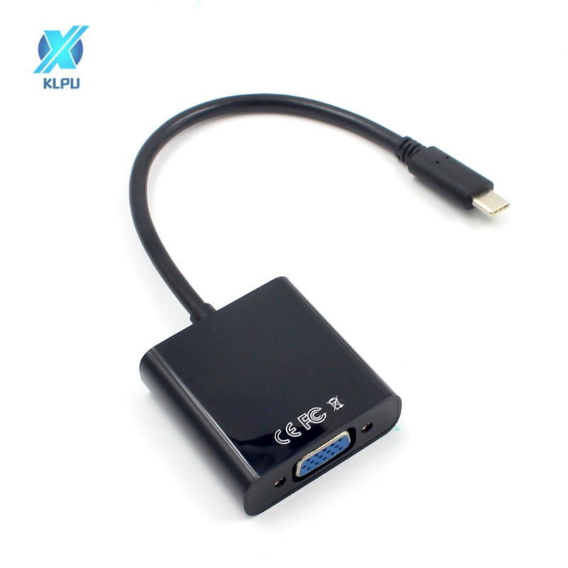 COD# USB 3.1 Type C USB-C to VGA HD Adapter Cable for Macbook Chromebook Pixel Laptop #VN