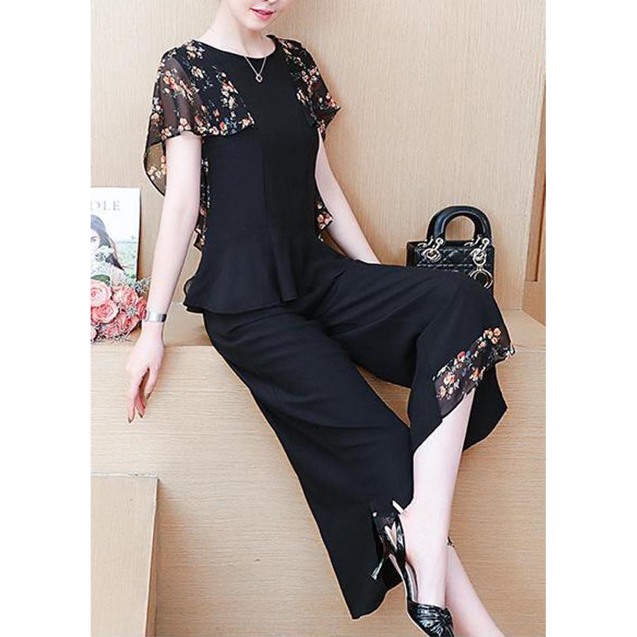 [SIÊU RẺ - SIÊU CHẤT] HÌNH THẬT – SET BỘ DẠO PHỐ NỮ TÍNH KIỂU SET ÁO TAY CÁNH TIÊN PHỐI QUẦN ỐNG SUÔNG S3229