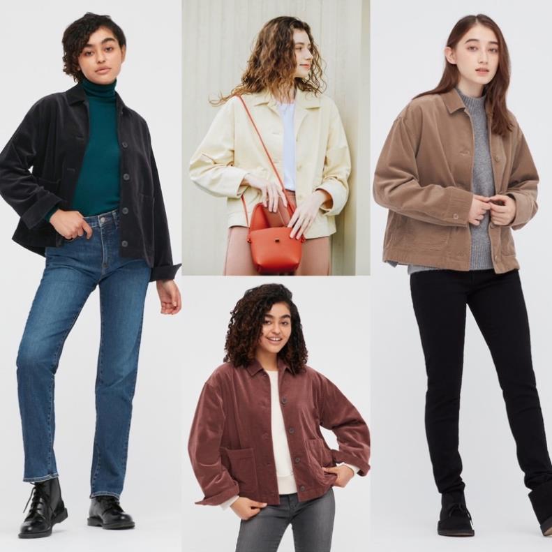 Áo khoác nhung tăm nữ thời trang, khỏe khoắn của UNIQLO - Nhật New