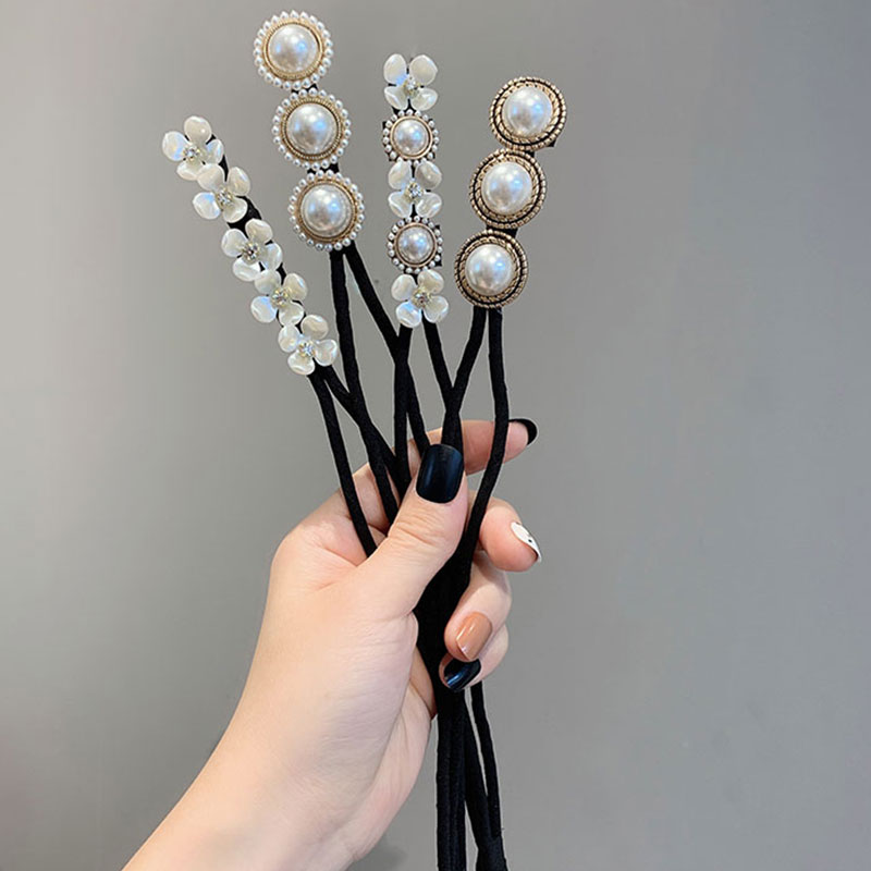 Phụ kiện tạo kiểu tóc diy đính ngọc trai thanh lịch cho nữ