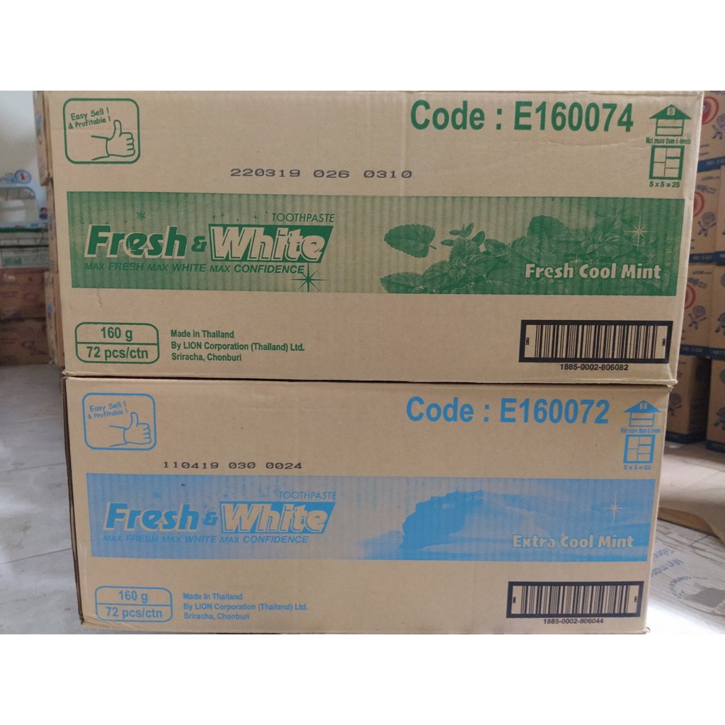 Kem đánh răng Lion Fresh and White 160g Nhập khẩu Thái Lan