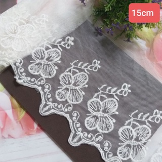 Ren lưới thêu chân ,size 4cm đến 17cm(dây  lẻ)