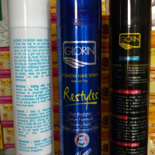 Keo xịt tóc Glorin 420ml date new2019 (mềm,cứng, siêu cứng)