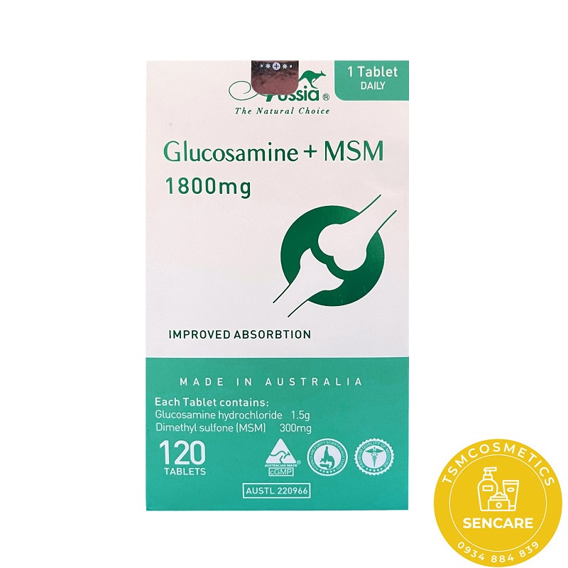 Thực phẩm bảo vệ sức khỏe viên uống glucosamin + msm 1800mg - ảnh sản phẩm 1