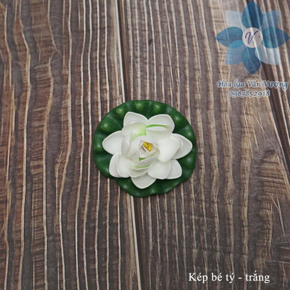 Hoa giả - Hoa sen thả nươc size 8cm
