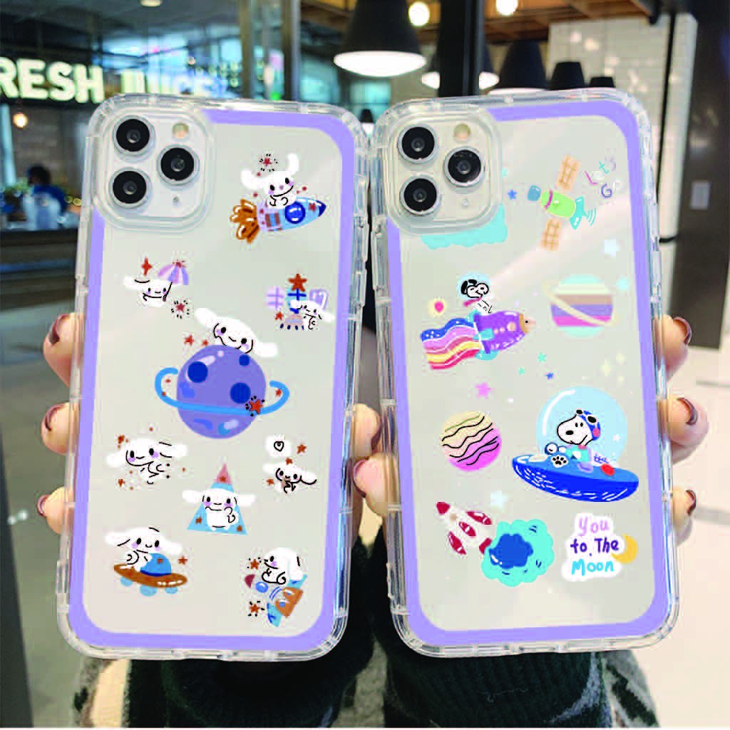 Ốp Lưng Iphone ⚡ Ốp Lưng Điện Thoại Iphone Snoopy To The Moon ⚡ Full Size Từ Iphone 6 - 11 Promax - Tuấn Case 75