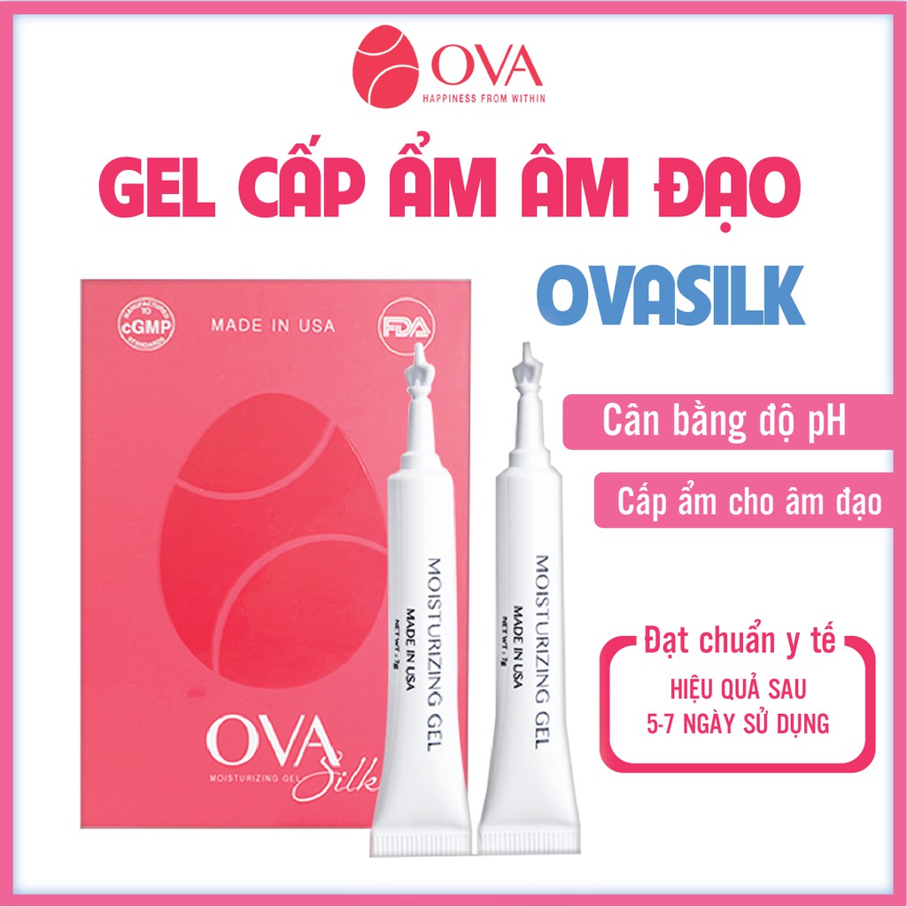 Gel bôi trơn âm đạo OvaSilk  - USA, hỗ trợ và  cấp ẩm âm đạo và an toàn cho vùng kín, 120g