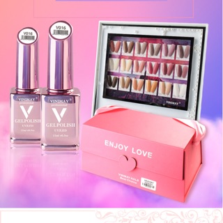 SIÊU HOT ! Set sơn gel thạch nhũ VINIMAY, Tặng kèm hộp, Kèm bảng màu