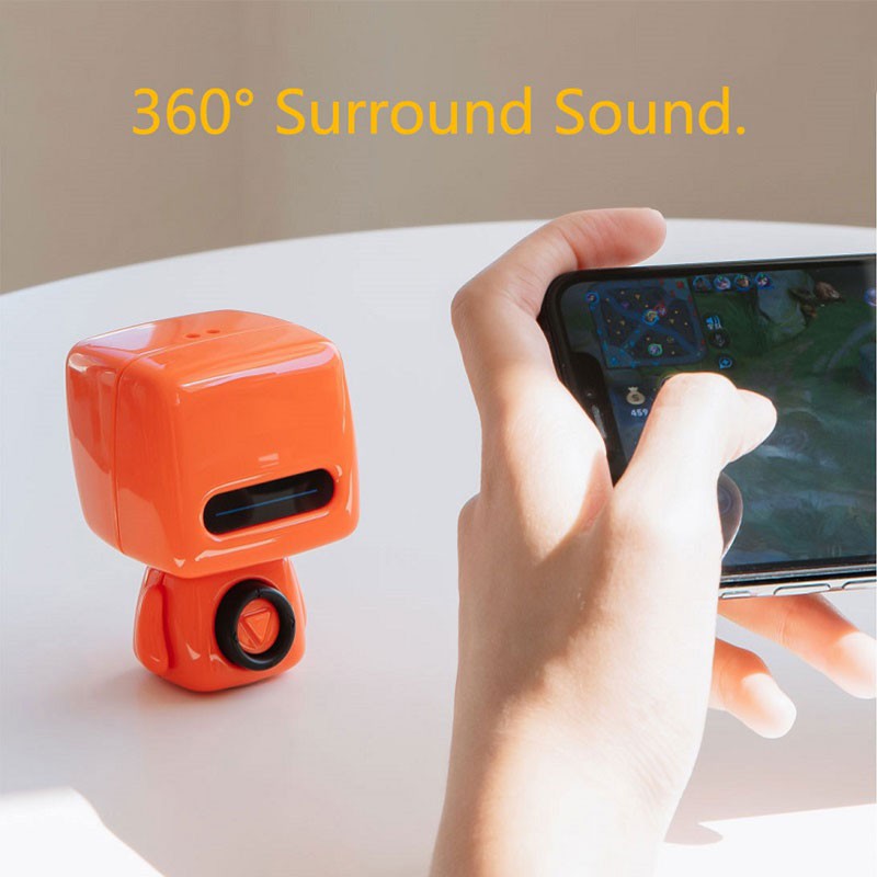 Loa bluetooth mini không dây hình robot bighero bluetooth 5.0 dễ thương trang trí phòng