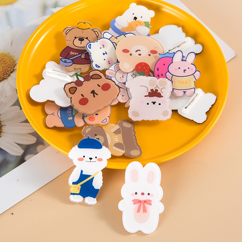 Sticker phụ kiện pin cài áo trang trí túi xách bale cute LOT STORE ST900