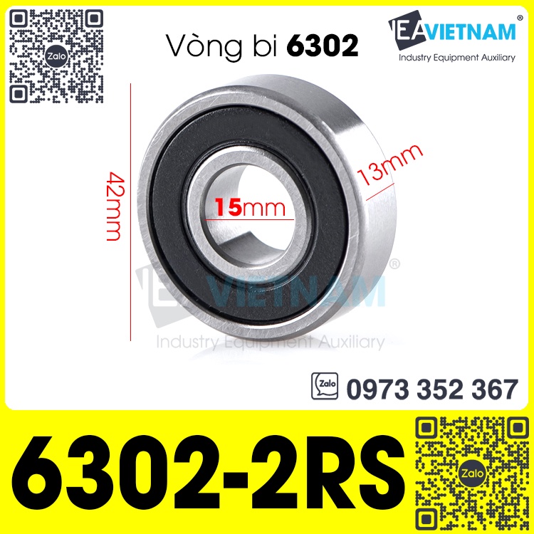 Vòng bi trục 10mm 12mm 15mm 17mm / Bạc đạn 6000 6001 6002 6003 6200 6201 6202 6203 6300 6301 6302 / Ổ bi phi 10 12 15 17