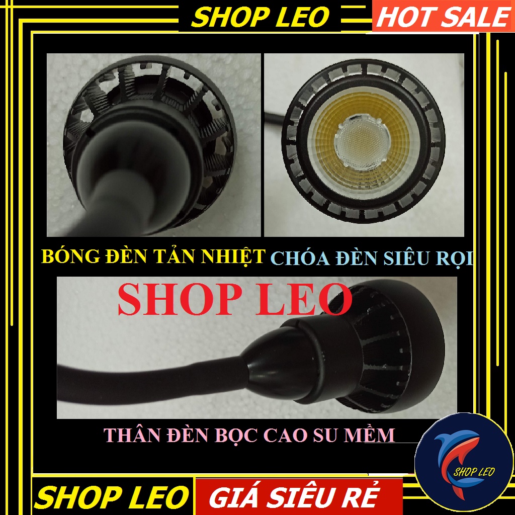 Đèn led rọi 12W (3 CHẾ ĐỘ MÀU) - đèn cho hồ biotop - phụ kiện thủy sinh - shopleo