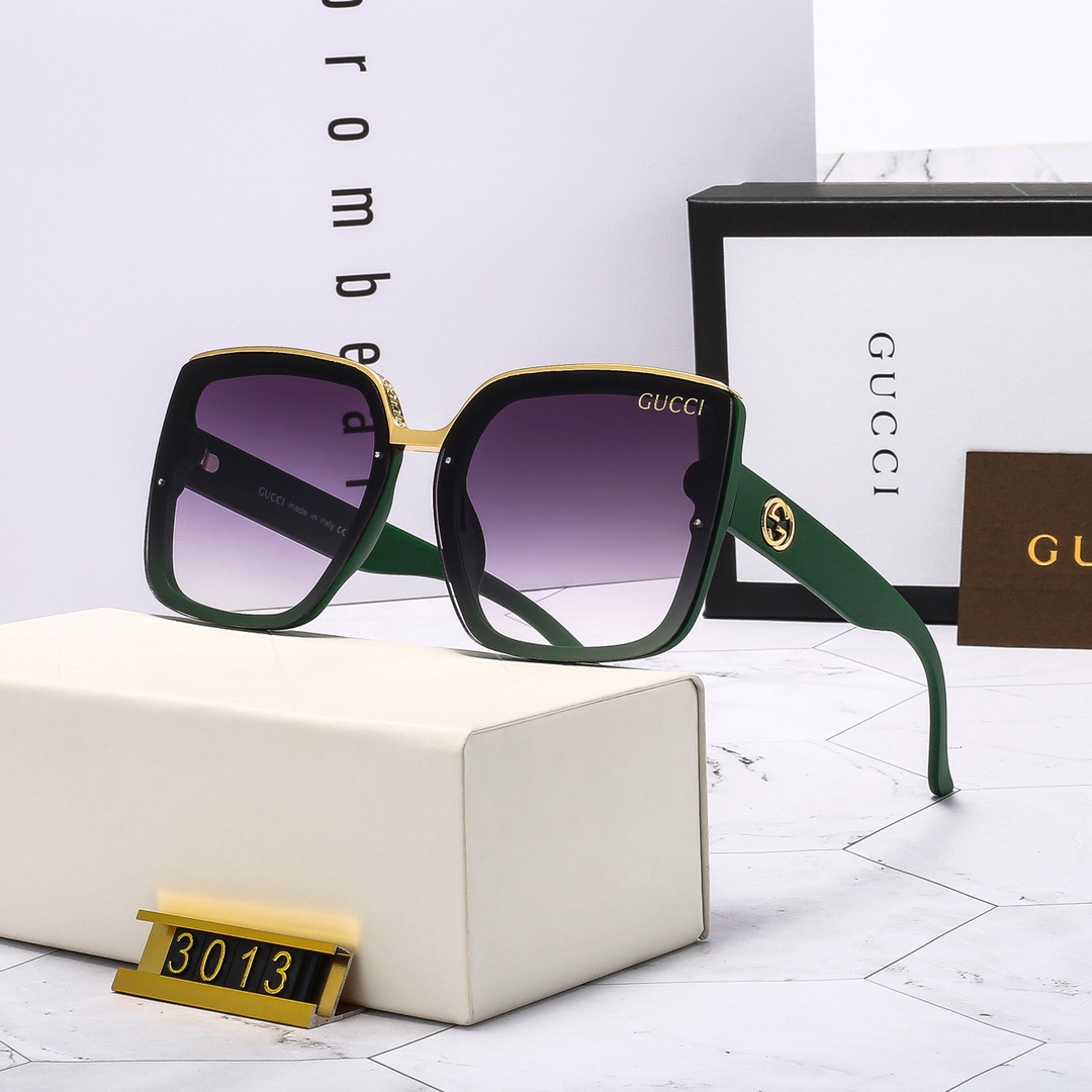 Gucci_ Kính râm 2021 Thời trang Hàn Quốc mới Kính râm phân cực nam và nữ Cặp đôi hợp thời trang Du lịch ngoài trời Kính râm lái xe thời trang Ngôi sao đường phố Chụp ảnh Wild Anti-UV Kính râm