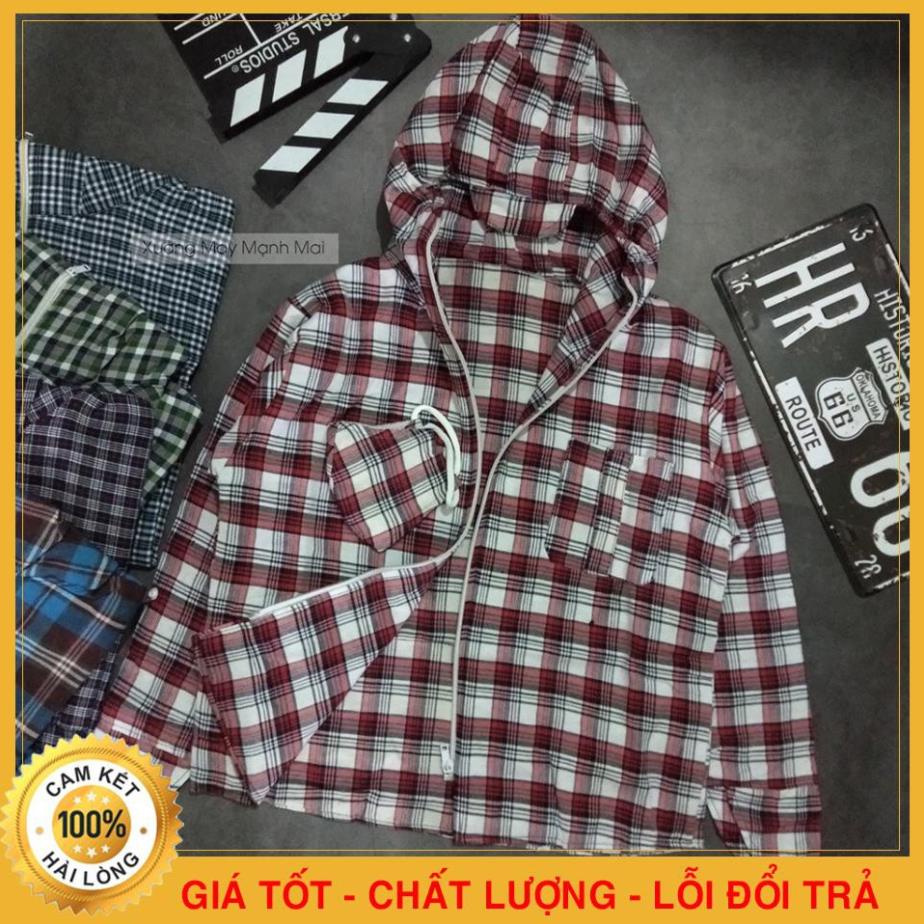 Áo Chống Nắng 1 lớp BigSize Thiết Kế Kẻ Caro Trẻ Trung - Chất Liệu Kaki Mềm Loại Cao Cấp - Thông Hơi - Làm át Đẹp