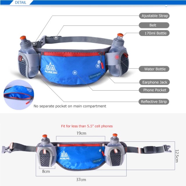 ĐAI CHẠY BỘ AONIJIE CHÍNH HÃNG RUNNING BELT E882 CÓ 4 MÀU