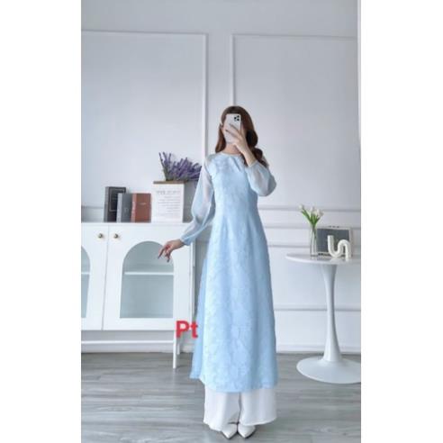 🥰 Áo dài  cách tân ren hoa 4 tà nữ đẹp hàng thiết kế cao cấp giá sỉ