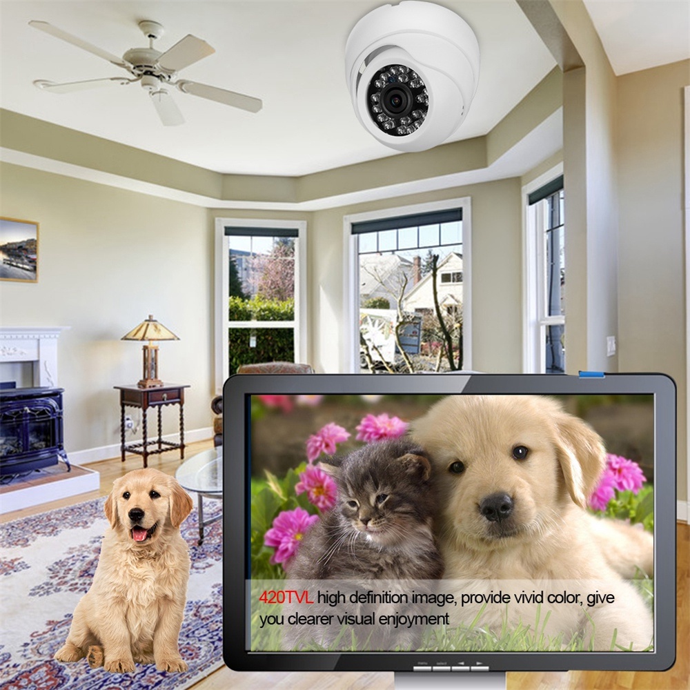 Camera an ninh CCTV 420TVL hồng ngoại chống thấm nước có chế độ quan sát ban đêm chất
