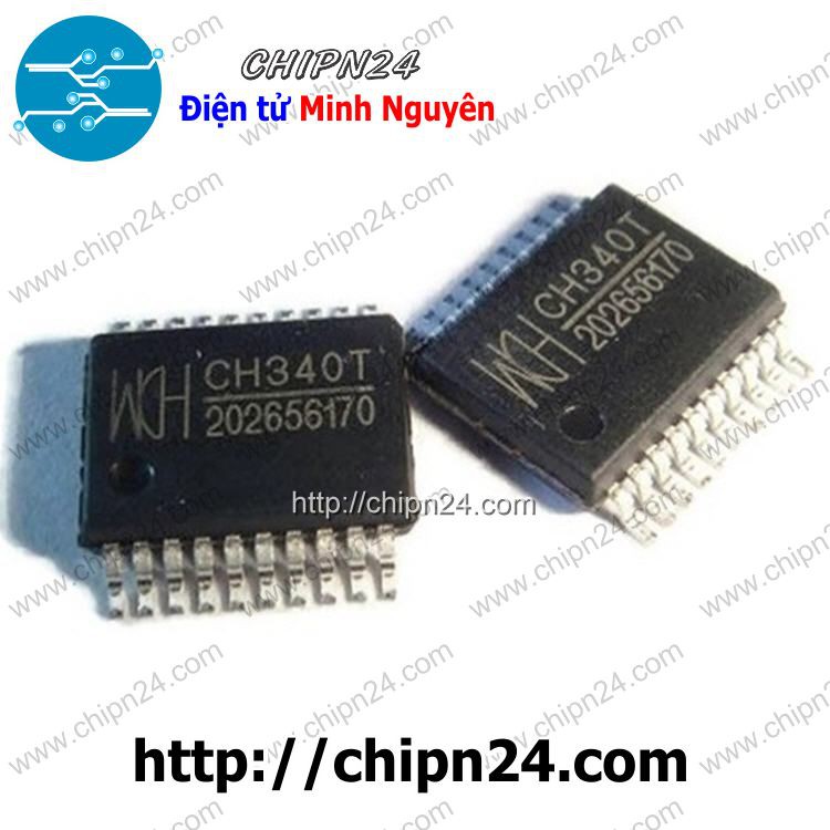 [1 CON] IC CH340T TSSOP-20 (SMD Dán) (CH340)