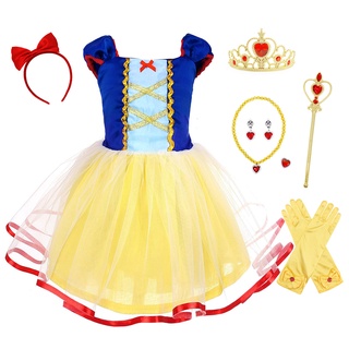 Đầm Công Chúa Bạch Tuyết Cho Bé Gái