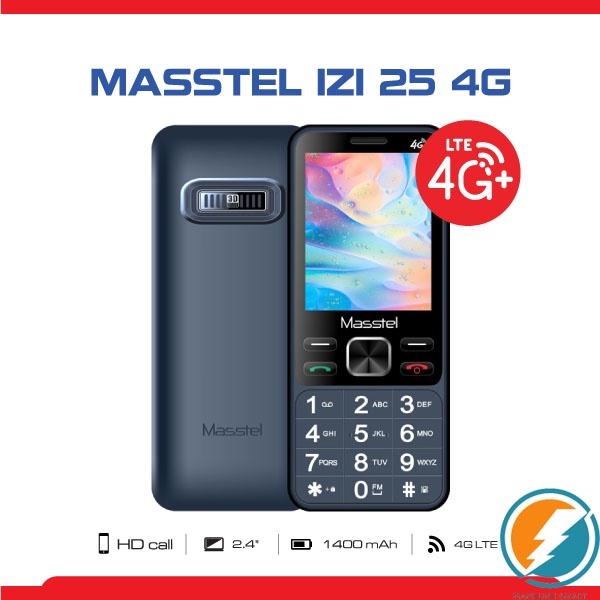 Điện thoại Masstel Izi 25 4G Pin siêu khỏe, gọi HD call - bảo hành chính hãng 12 tháng