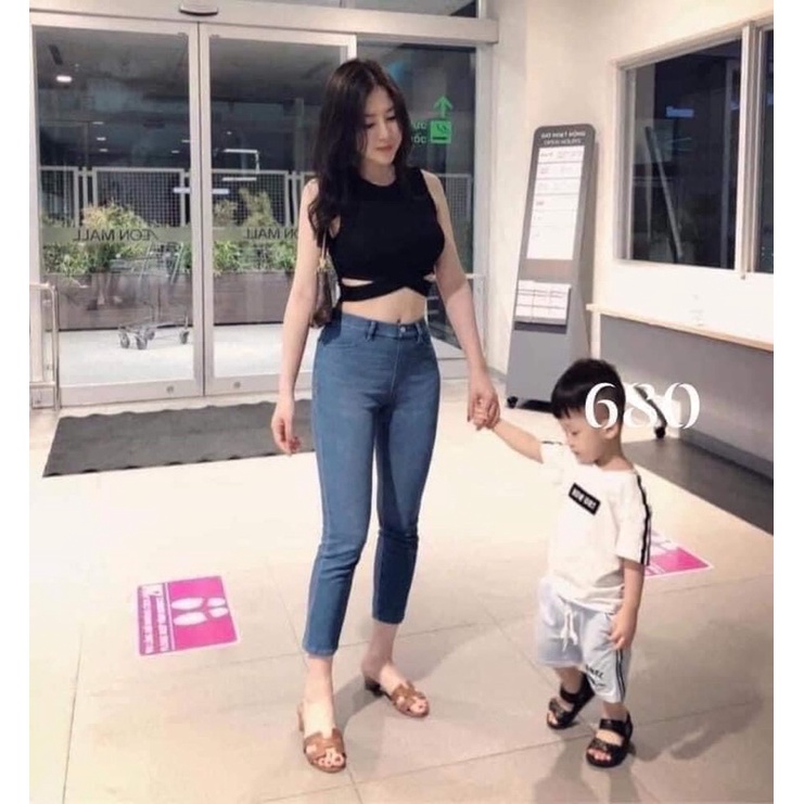 Quần legging lửng Uniqlo siêu co dãn tag Nhật | BigBuy360 - bigbuy360.vn