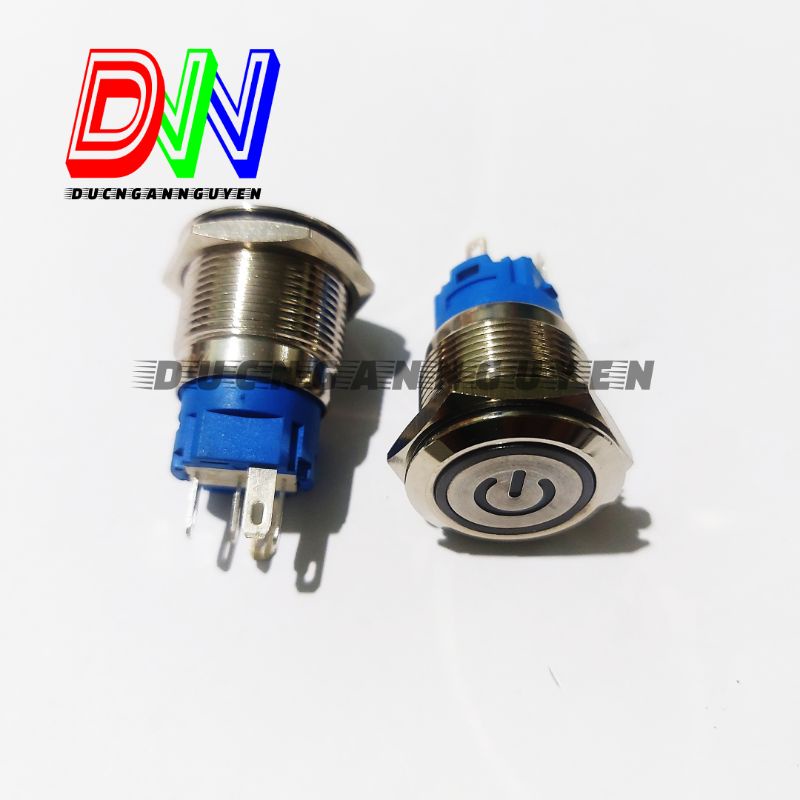 Nút nhấn Tự Giữ  Button 22mm 5 chân 1NO 1NC 12-24V