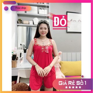 Đồ bộ ngủ thun lạnh bản ren