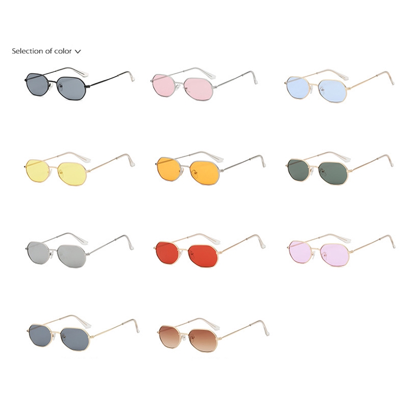Women Sunglasses Tinted Color Lens Men Vintage Sun Glasses Female Eyewear Blue Sunglasses 8008