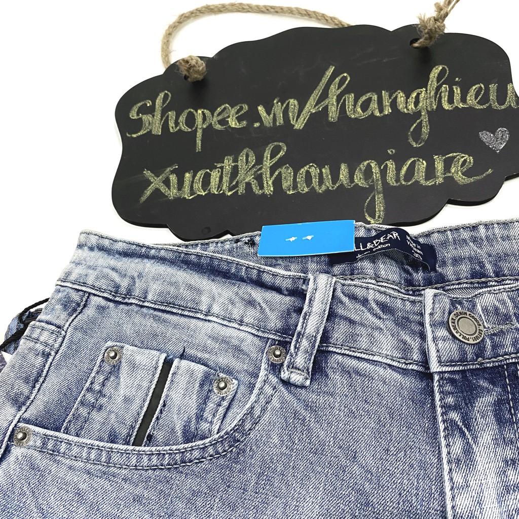 QUẦN JEAN NAM VNXK PULL_BEAR XANH BẠC | BigBuy360 - bigbuy360.vn