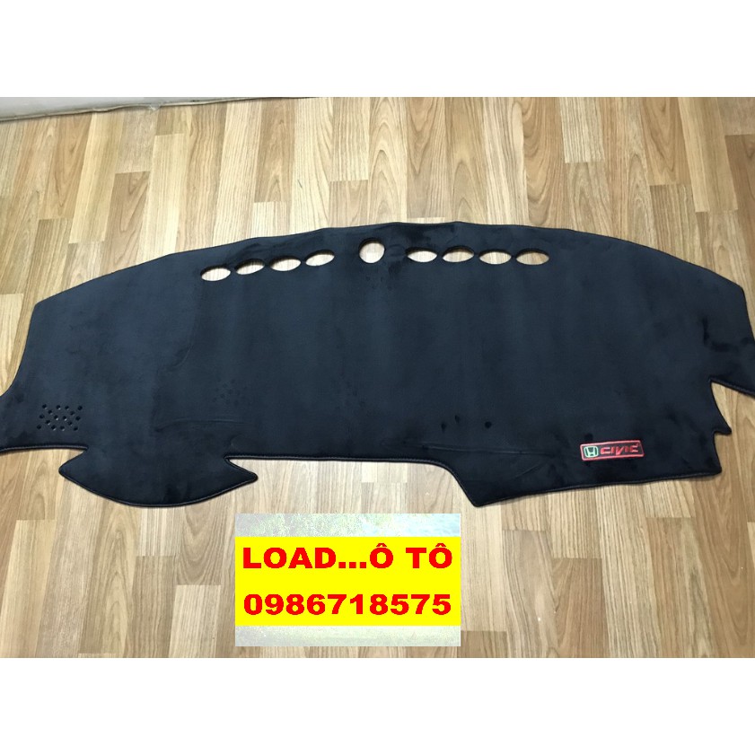 Thảm Nhung Taplo Honda Civic 2018-2022 Chống Trượt Cao Cấp