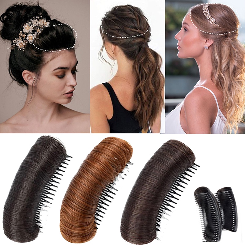 Synthetic Wig Invisible Bangs Air Cushion High Straight Hair Comb Wig  Accessories Ladies Hair Accessories | Shopee Việt Nam