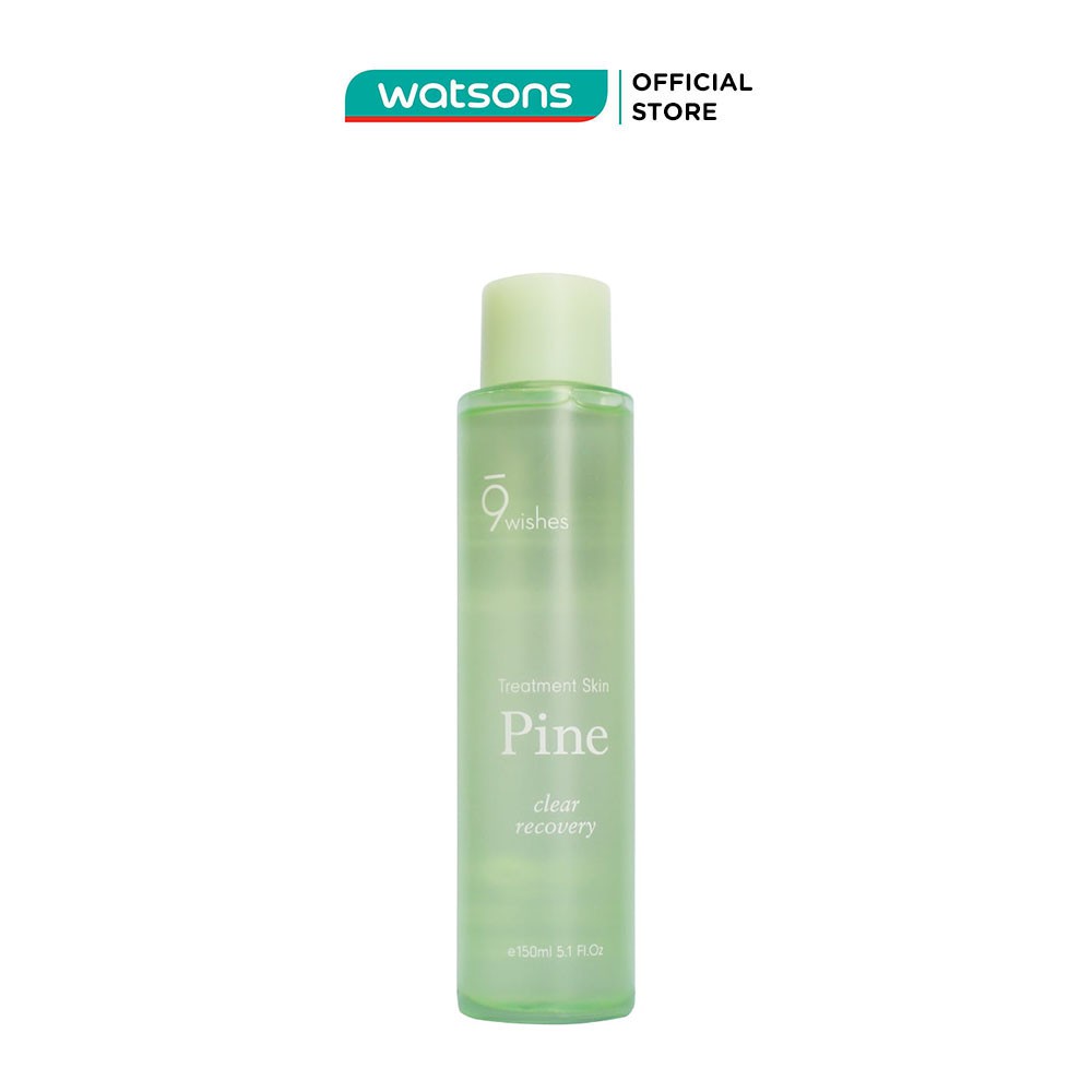 Nước Cân Bằng 9 Wishes Pine Treatment Skin Clear Recovery Thanh Lọc Da 150ml