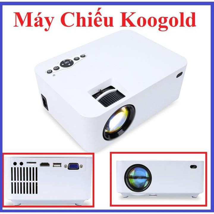 Máy chiếu mini KOOGOLD Thiết Kế Nhỏ Gọn Thông Minh - Hàng Chính Hãng