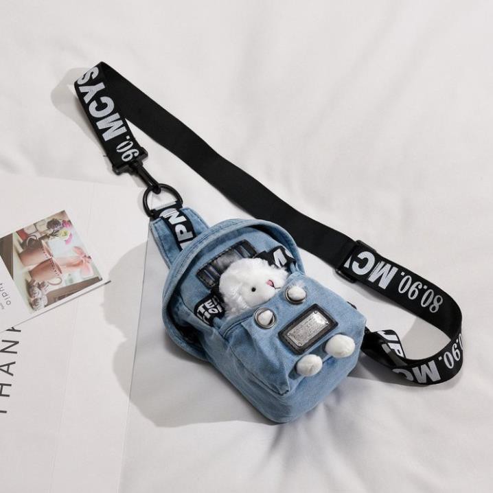 💕Túi mini mix thú bông, túi đeo chéo mini nhỏ gọn xinh xắn SACO💕