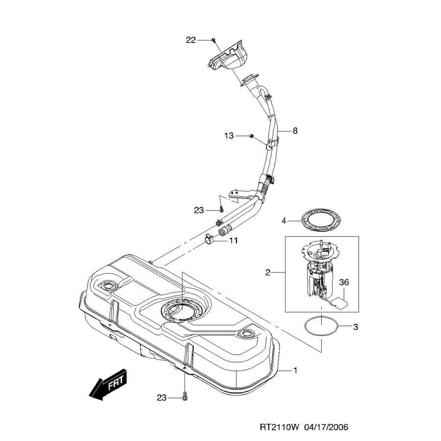 Gioăng bơm xăng LAN GENTRA LACETTI NUBIRA... 96183170
