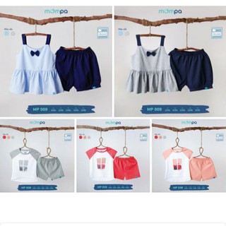 Bộ quần áo trẻ em cộc tay, quần áo 2 dây bé gái MOMPA chất cotton petit cao cấp mềm mát cho bé trai/ bé gái 1-5Y