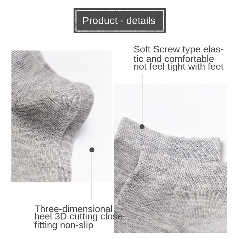 Vớ nam cổ thấp màu sắc đơn giản thời trang